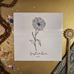 Fødselsblomst flise | oktober