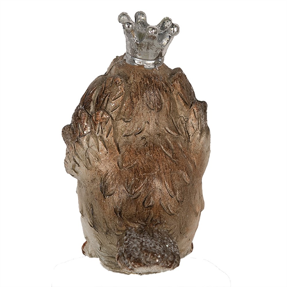 Dekobild Vogel 8 cm Beige Polyresin