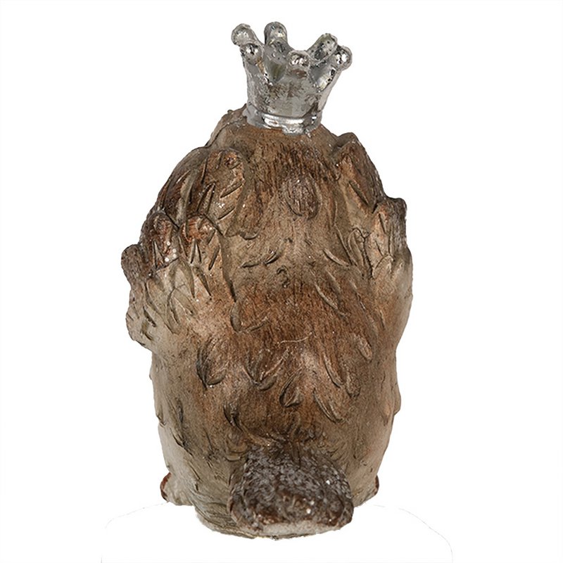 Dekobild Vogel 8 cm Beige Polyresin
