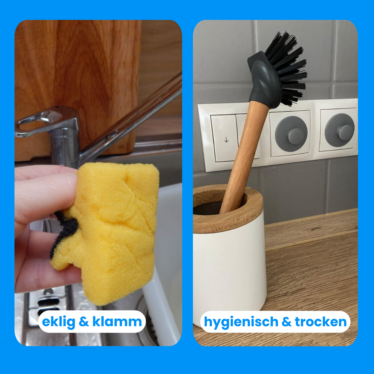 Set risparmio: spazzola per lavastoviglie DISHA + testina di ricambio