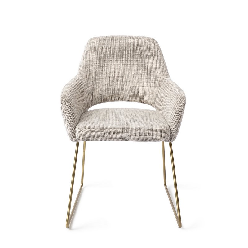 Jesper Home Yanai Dining Chair Slide Gold