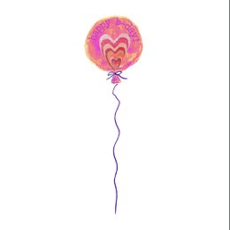Kort tillykke med fødselsdagen Ballon Pink