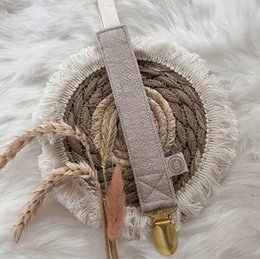 Pacifier cord - beige