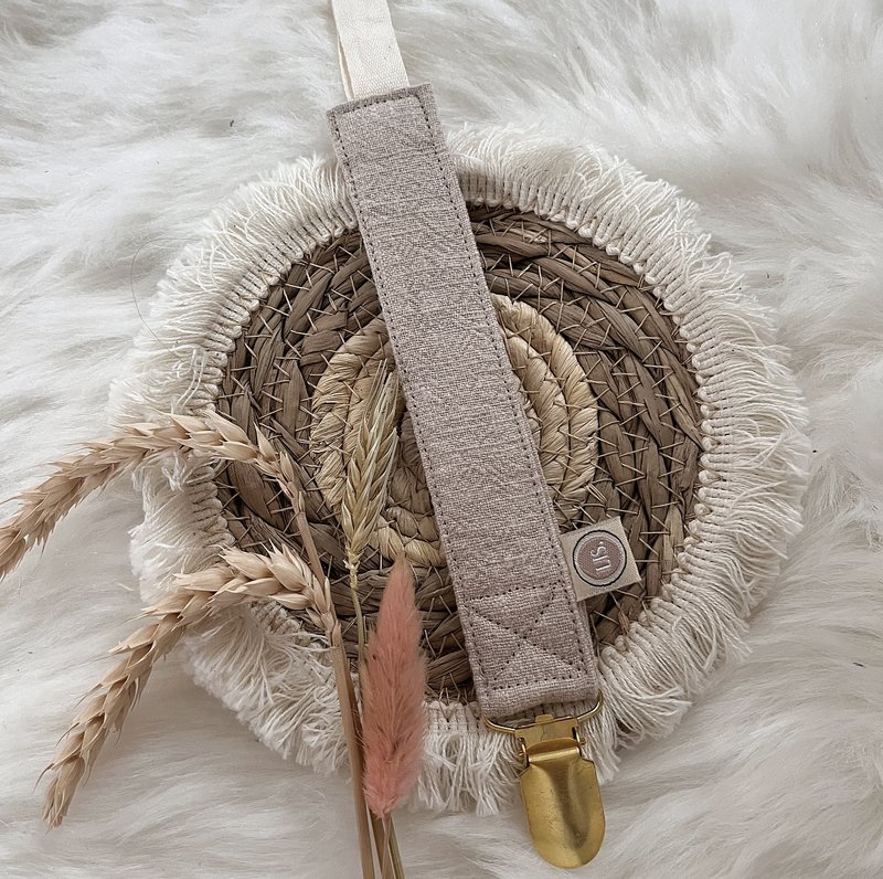 Pacifier cord - beige