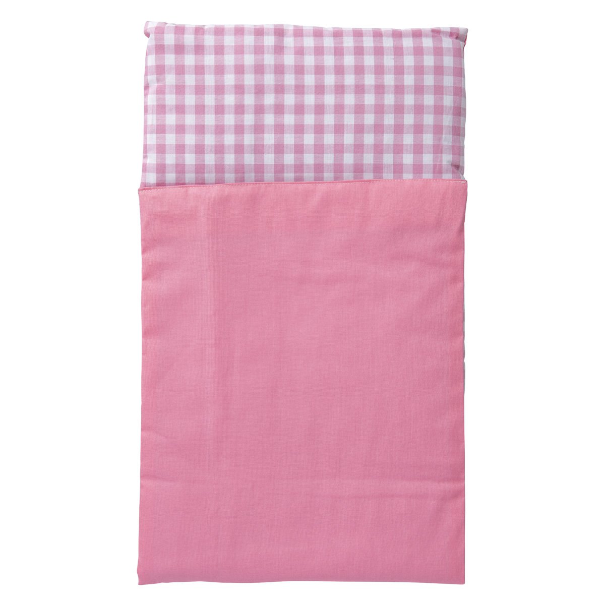 Van Dijk Toys duvet for wooden doll-pram pink white checkered