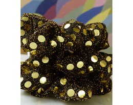 Pailletten Scrunchie Gold