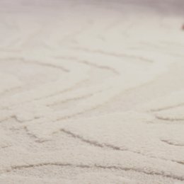 Tapis rond design avec effet relief NAYA