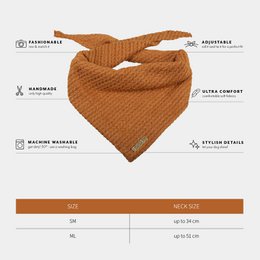 Dog bandana Cably Cognac