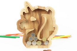 Sparschwein, Holzsparschwein Einhorn