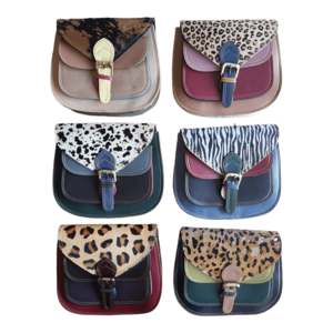 Leather animal print bag Mila