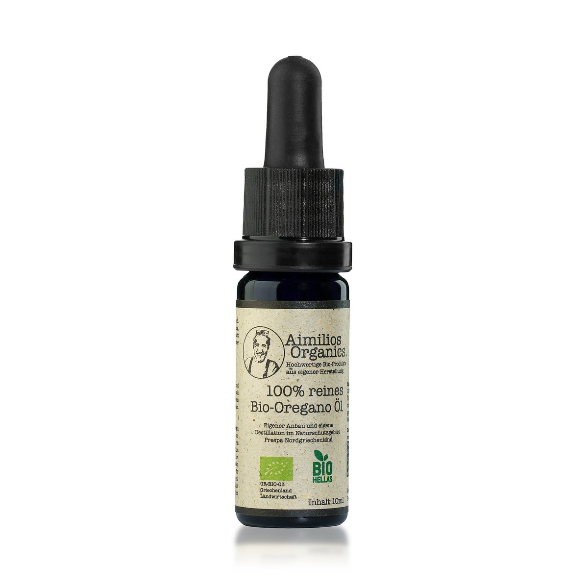 Økologisk oreganoolie - 10 ml dråbeflaske - ren fuldspektret olie - 100% æterisk olie