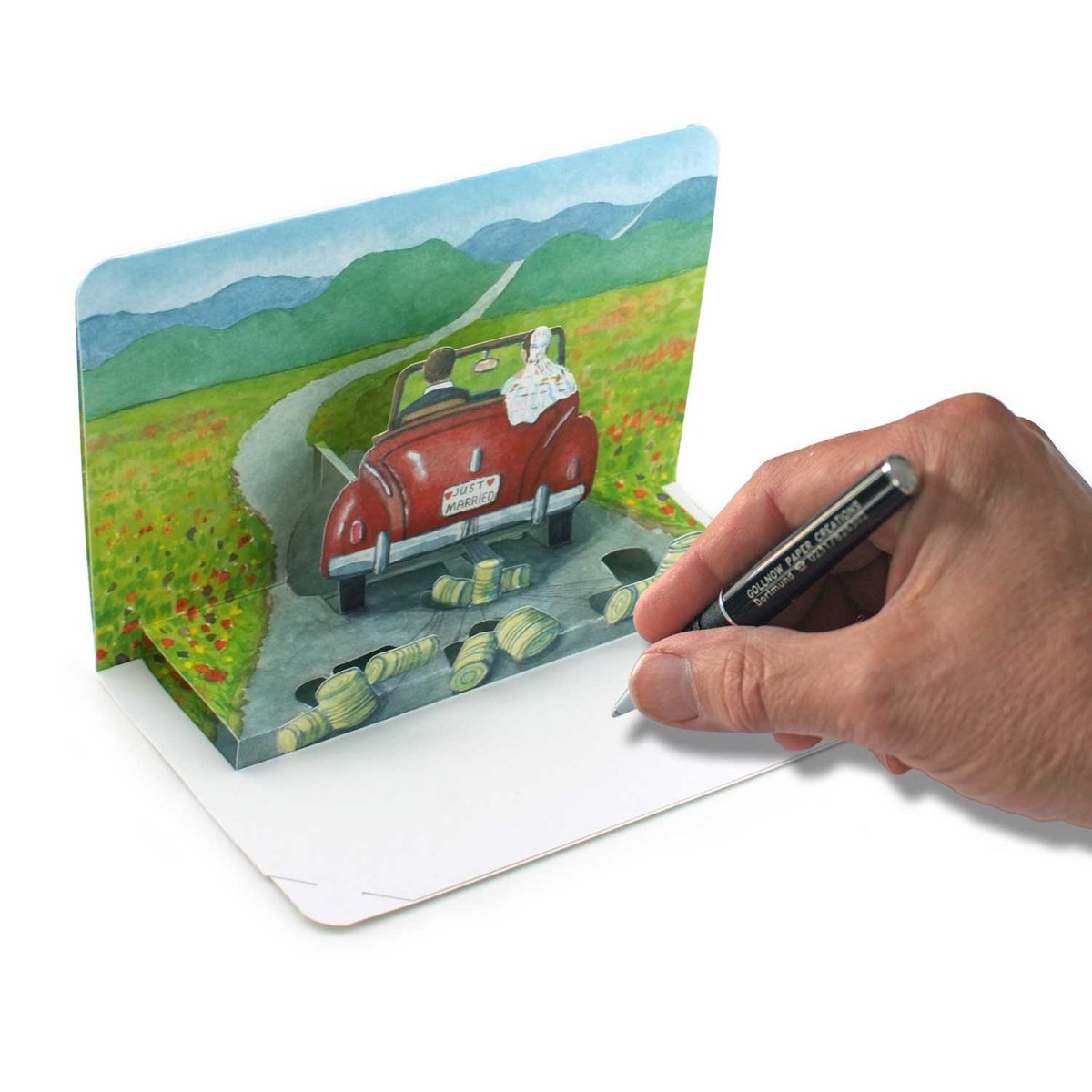 Carte pop-up de mariage