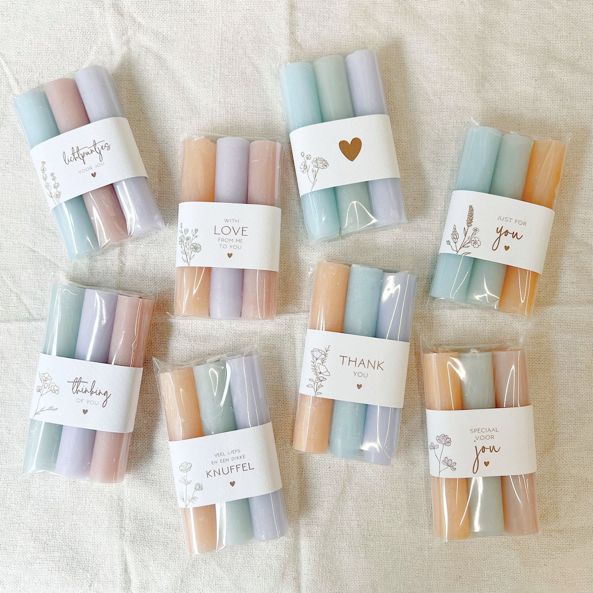 Candles 'Thank you' bright