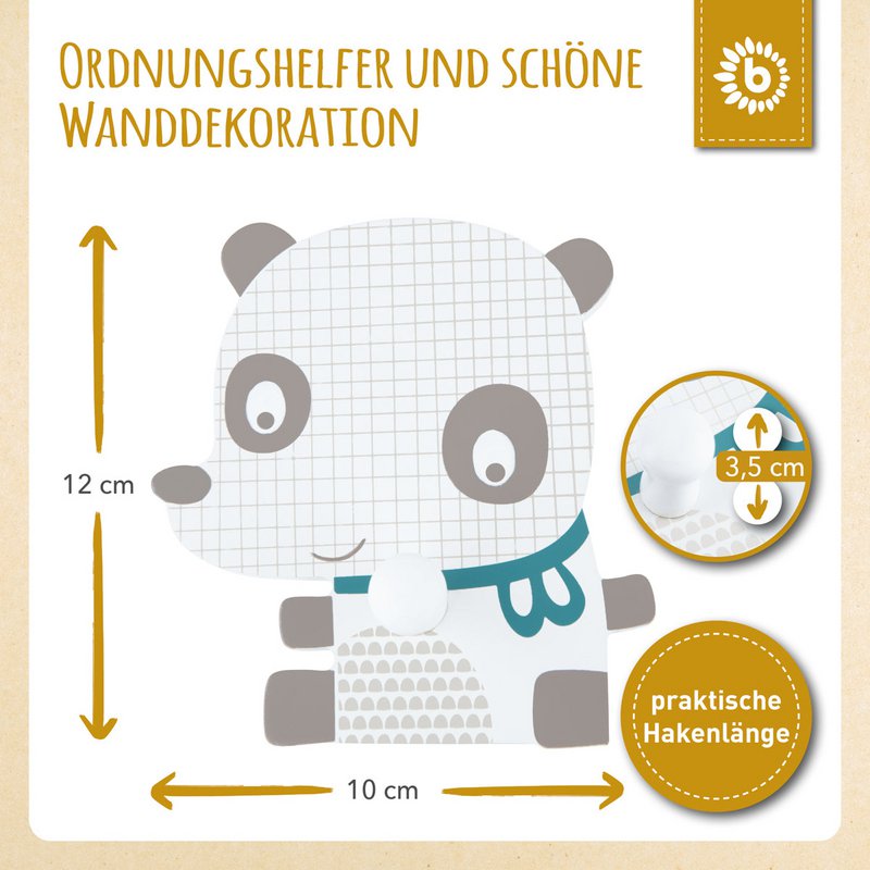 Ganci da parete panda