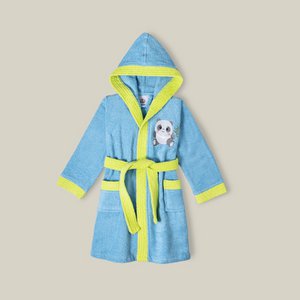 BATHROBE - S - 2-4 - TURCHESE