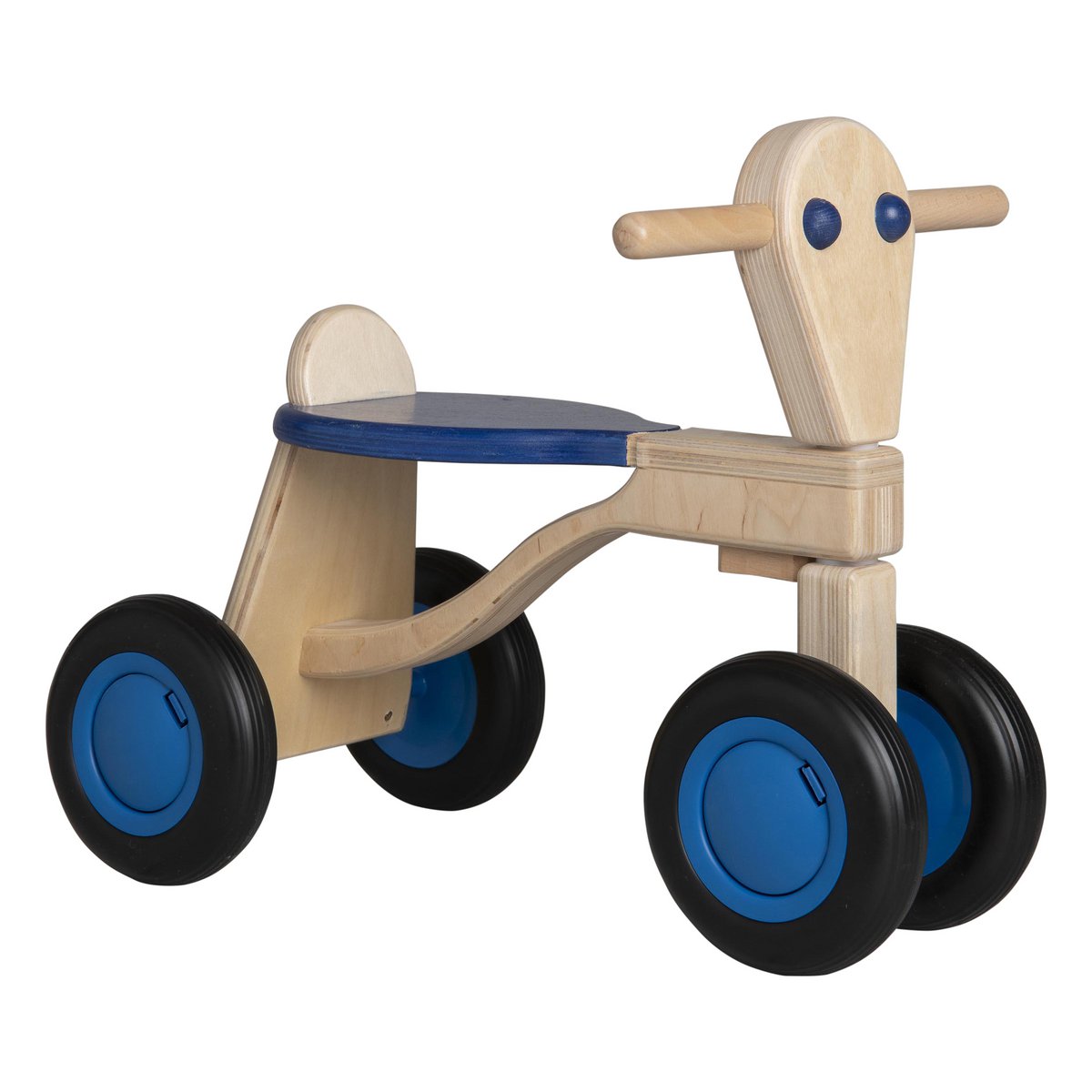 Van Dijk Toys Berken Houten Balance Bike From 1 Year - Blue (Childcare Quality)