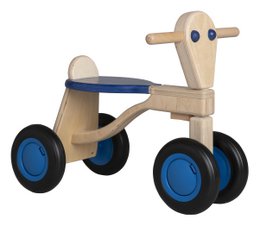 Van Dijk Toys Berken Houten Balance Bike From 1 Year - Blue (Childcare Quality)