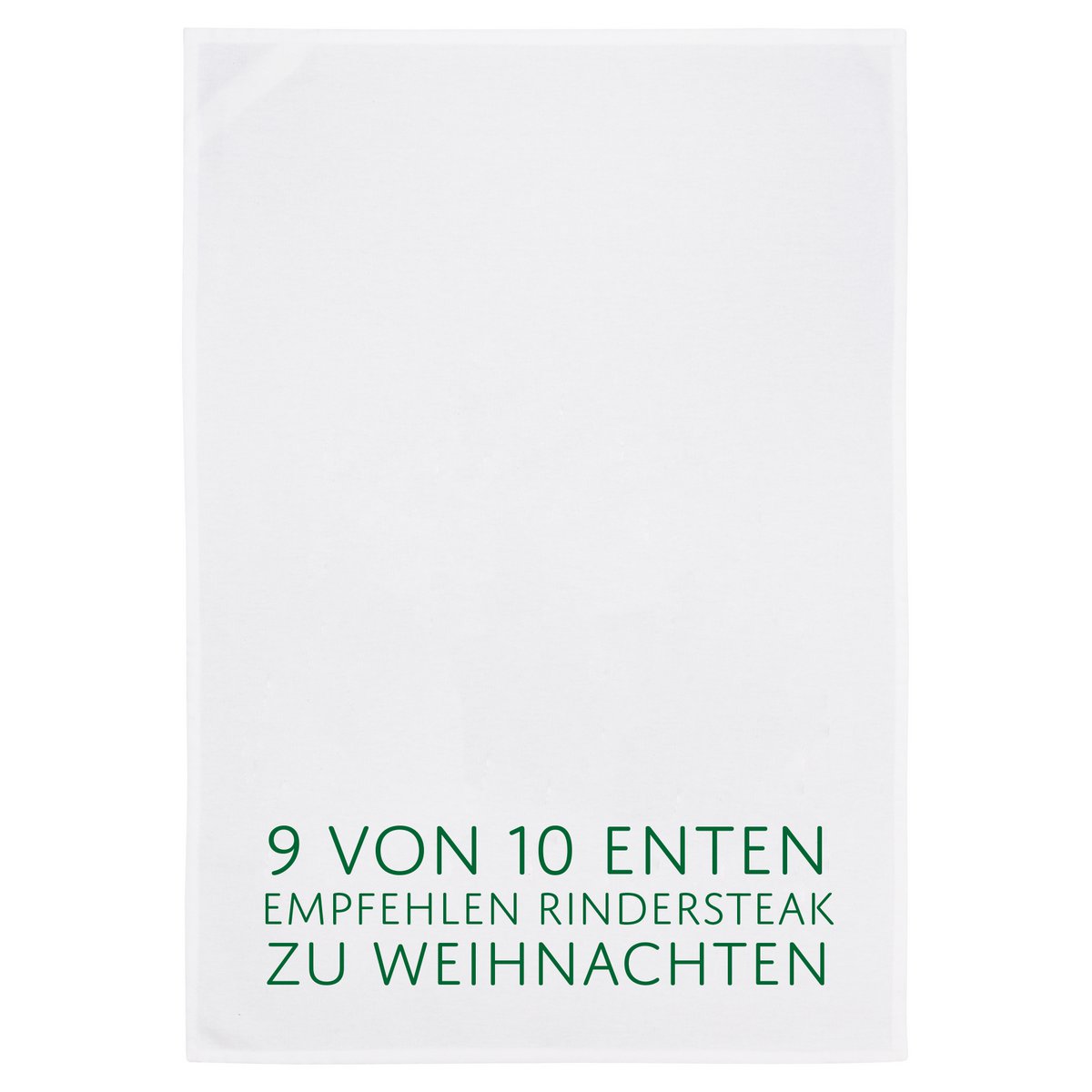 Tea towel white, duck guide