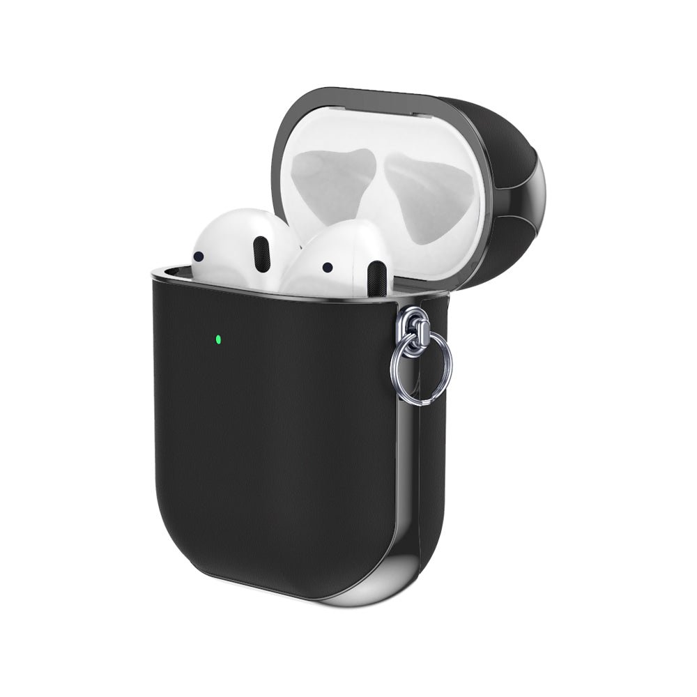 AirPods-Hülle Leder Snap Gen 1/2 Schwarz