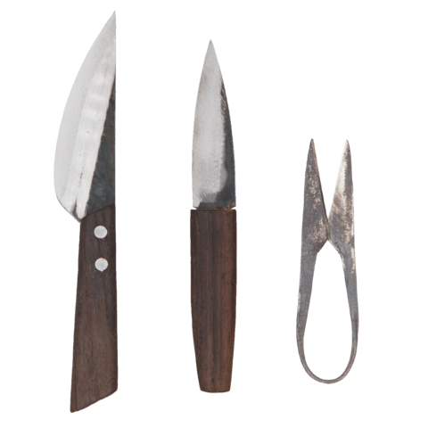 AUTHENTIC BLADES HERB GARDEN knife set in gift packaging
