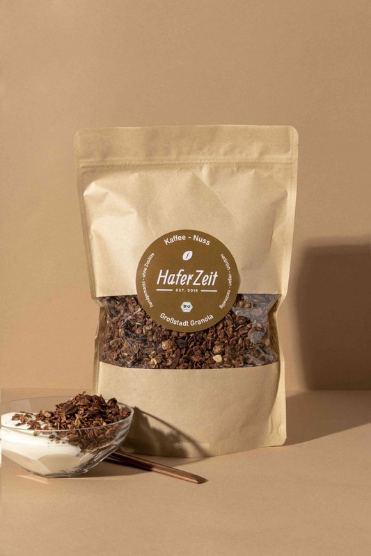 Organiczna granola kawowa z orzechami