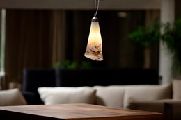 Hængende lampe Murrina Lang | Glas vedhæng | Design hængende lampe