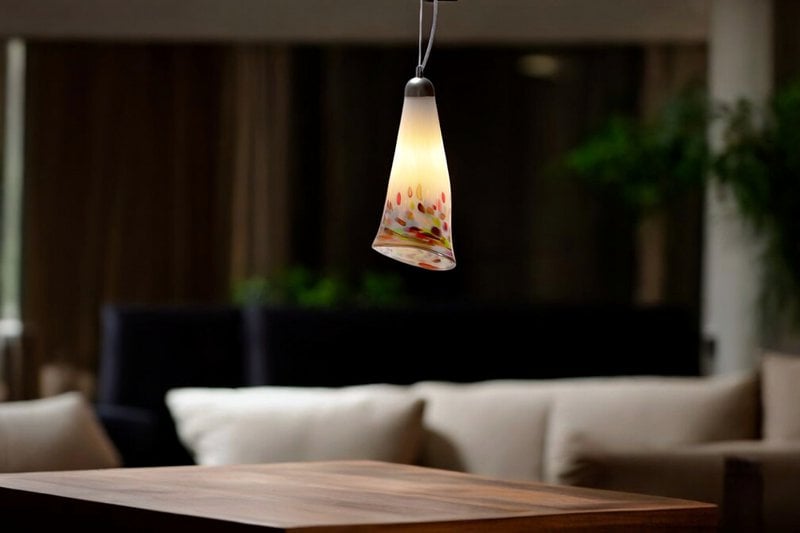 Hængende lampe Murrina Lang | Glas vedhæng | Design hængende lampe