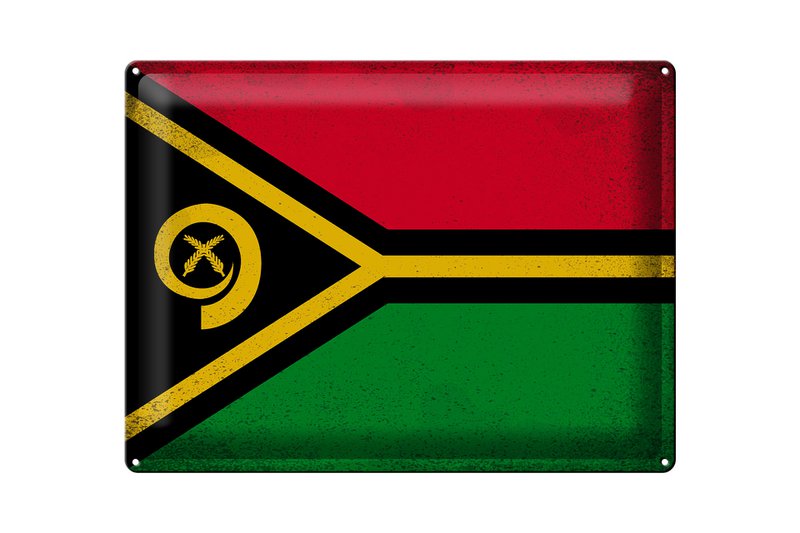 Bleach Child Flag Vanuatu 40x30cm Flag of Vanuatu Vintage