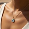 Collana Cuore con Conchiglia di Abalone Oro