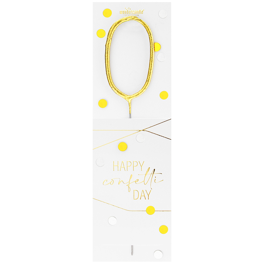 Confetti gold Sortiment 144 Wondercandle® classic