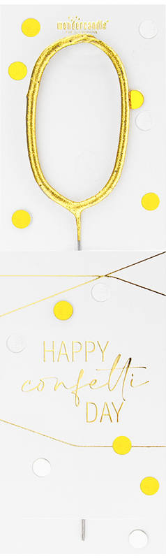 Confetti gold Sortiment 144 Wondercandle® classic