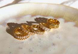 Square Eternity Crystal Band