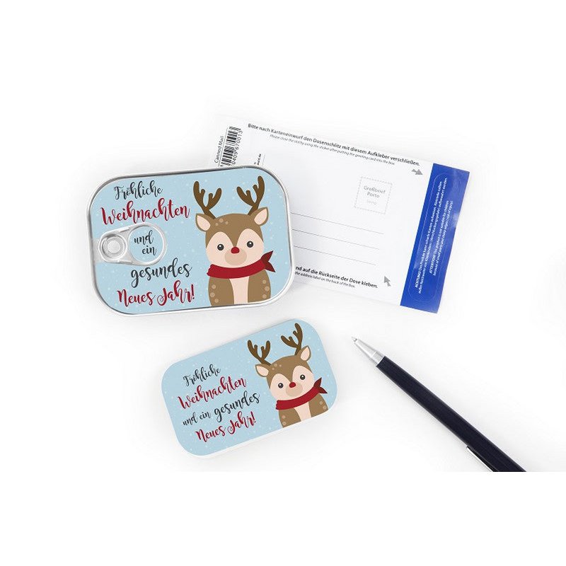 Dosenpost "Schöne Weihnachten und ein frohes ..."
