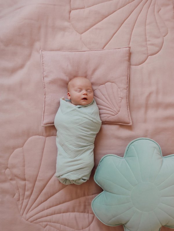 Musselin Baby Wickeldecke "Mint"
