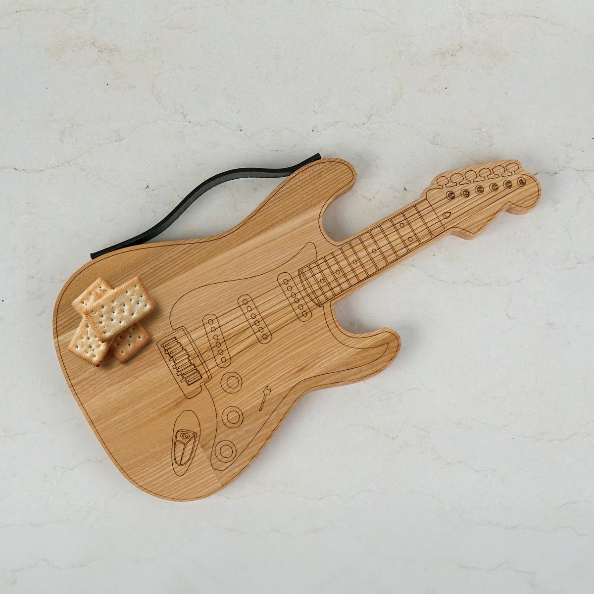 Planche à découper, planche à découper en bois en forme de guitare
