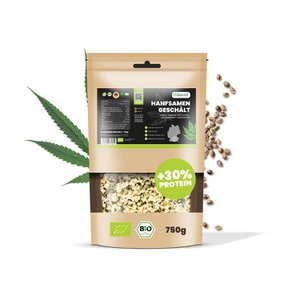 SANUUS Allgäu organic hemp seeds peeled from roasted hemp seeds 750g