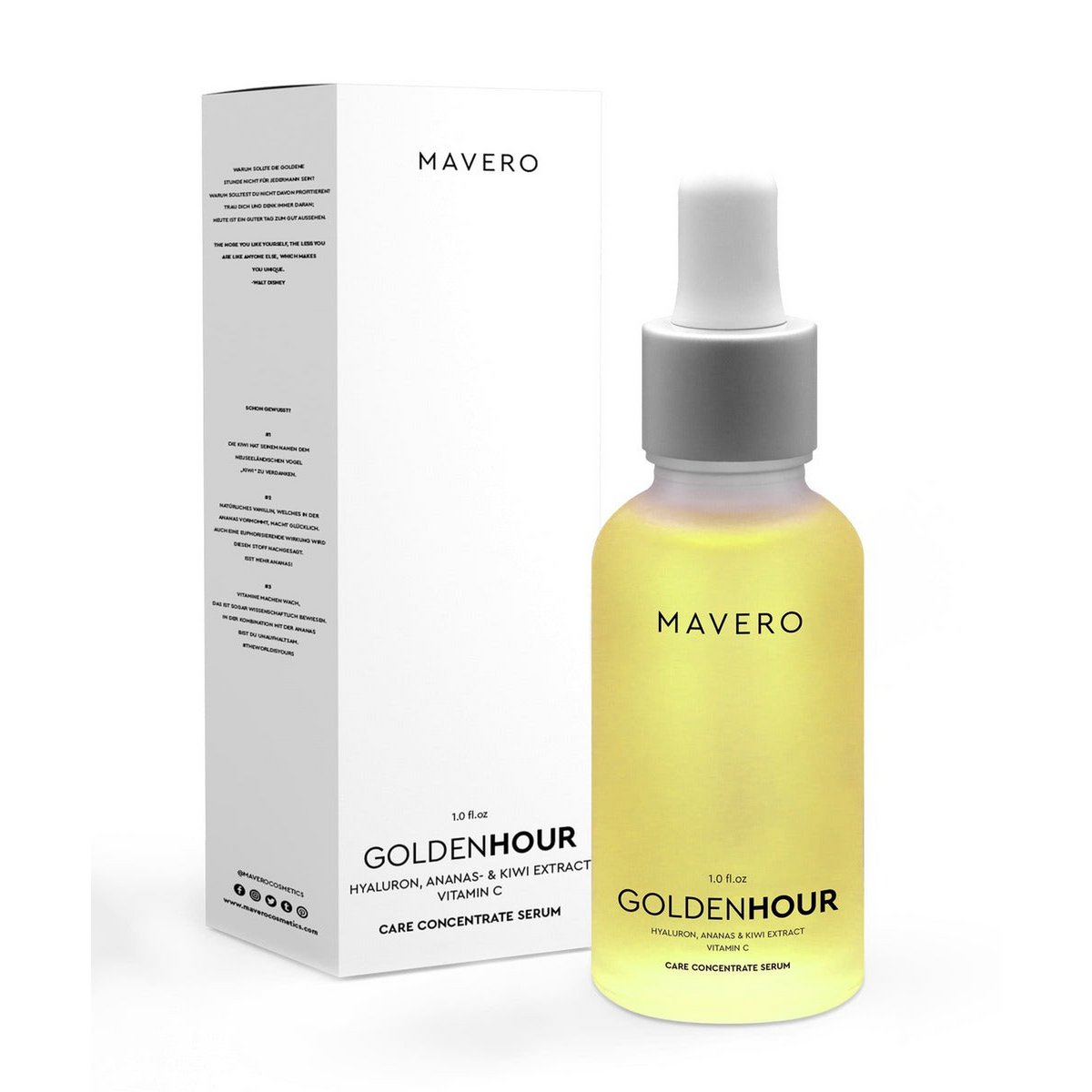 HORA DE ORO - Sérum de vitamina C con ácido hialurónico, kiwi y piña
