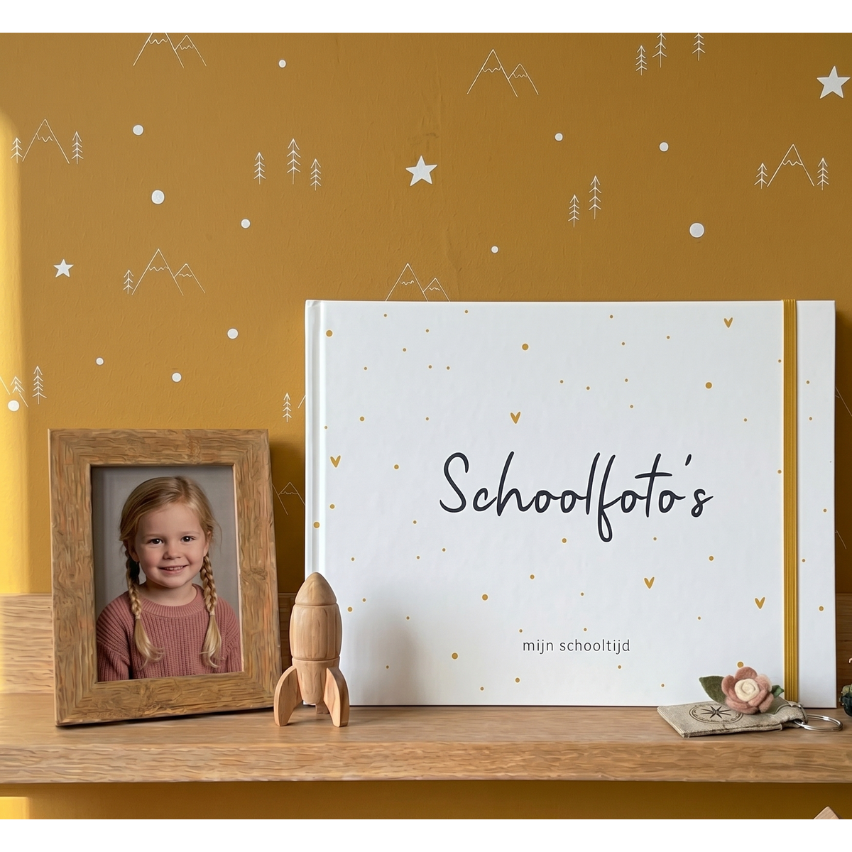 Fyllbooks My school photo book - Ocher dots