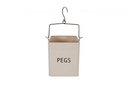 Boîte à pinces beige 13,5x13,5x15,5 cm Isabelle Rose