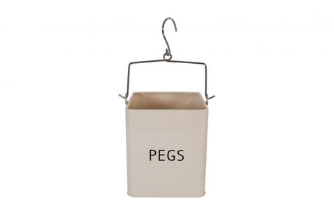 Beigefarbene Klammerbox 13,5x13,5x15,5 cm Isabelle Rose