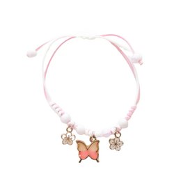 Children's Cord Bracelet - Butterfly Rose