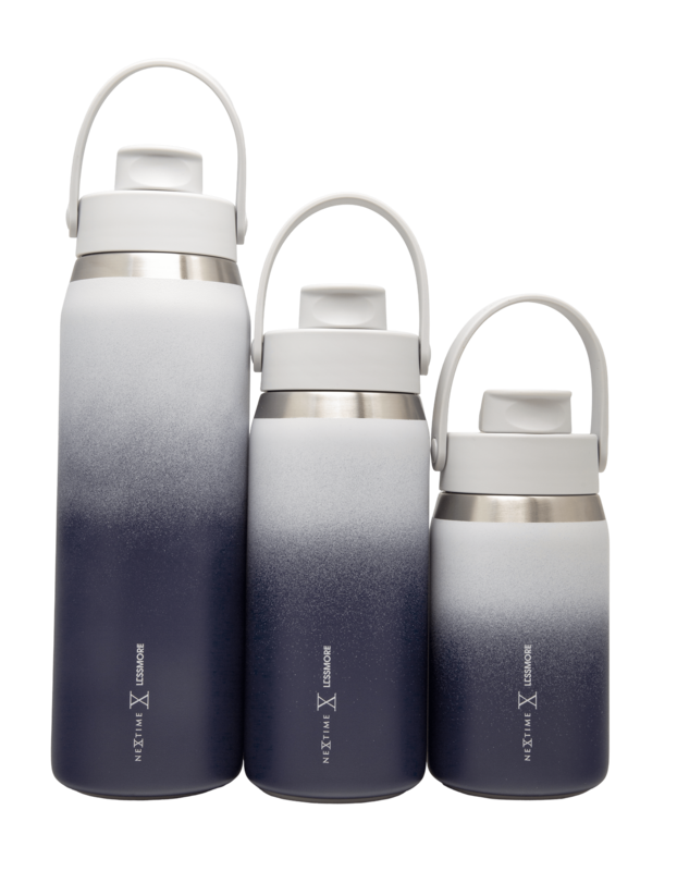 Thermisch drinkgerei – Canvas fles 355/473/710 ml (12/16/24 oz) Middernachtblauwe kleur