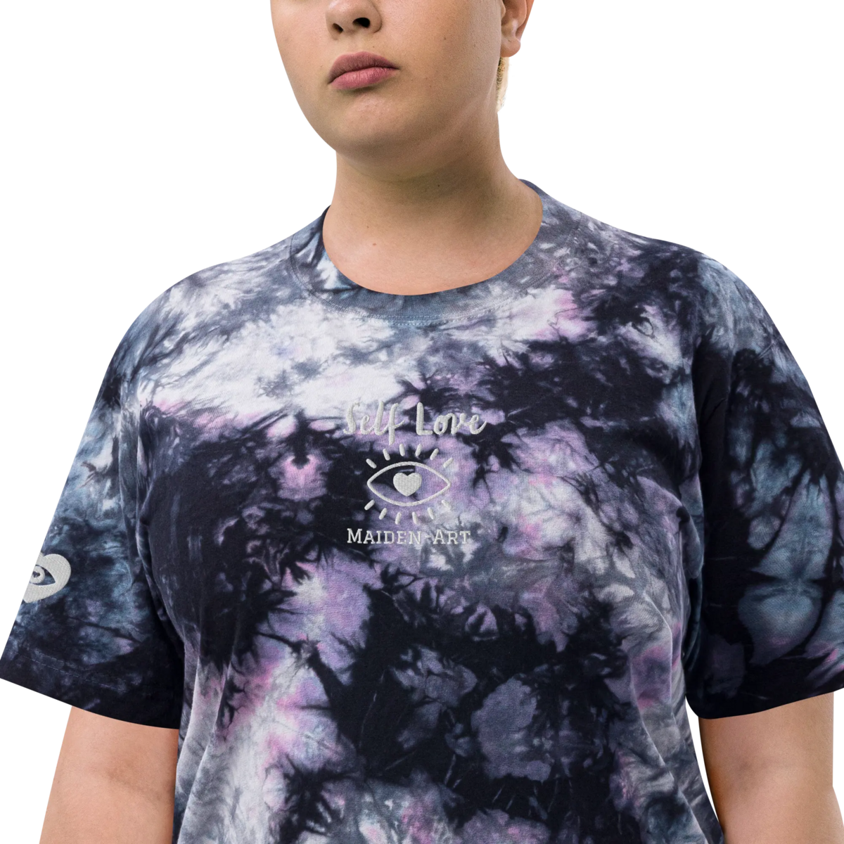 Camiseta oversize con estampado tie-dye
