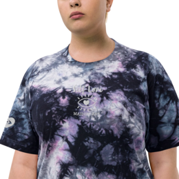 Camiseta oversize con estampado tie-dye