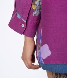 Linnen overhemd Fashionista Magenta