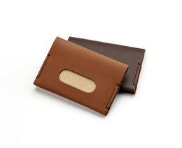Leather "Navigo" card holder