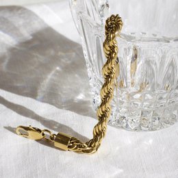 Esmeralda - 8mm Twist Bracelet Gold