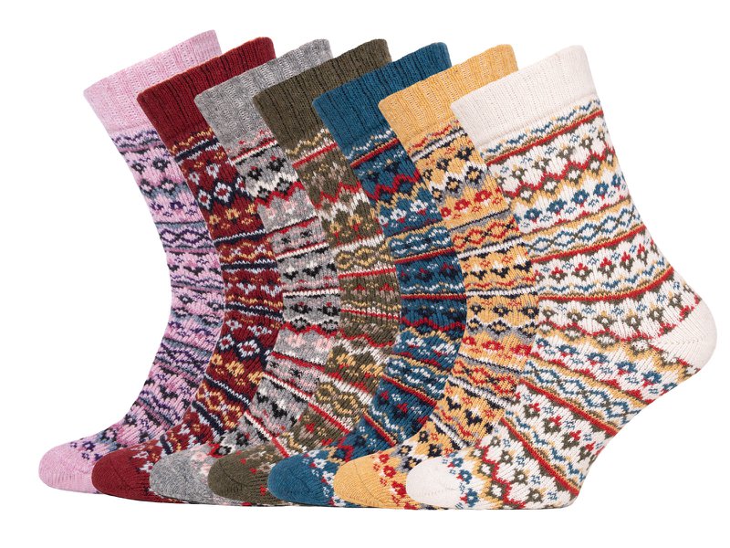 Un paio di calzini in lana 45% di lana design