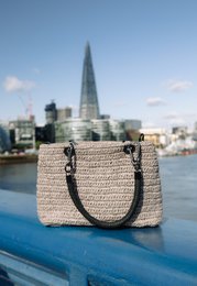 BORSA SEABREEZE grigio rafiabast