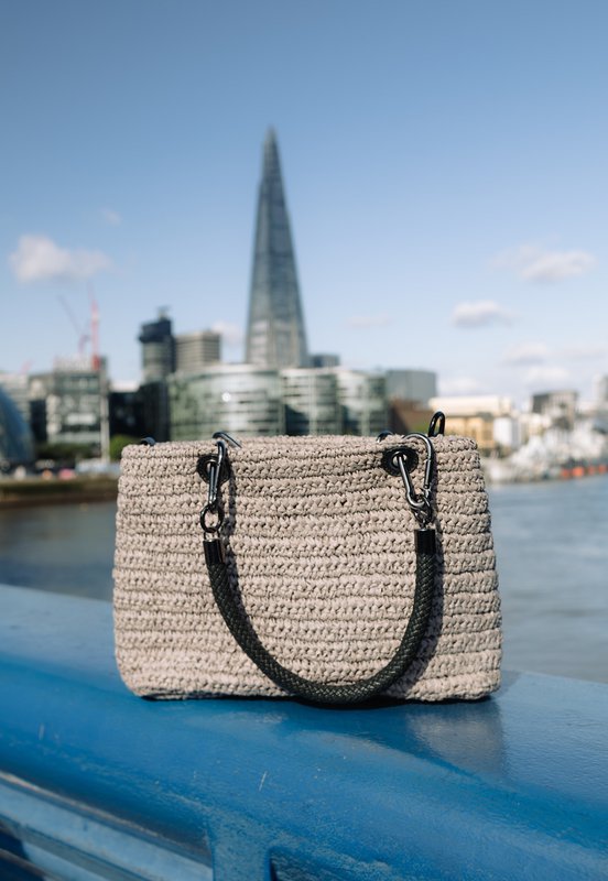 BORSA SEABREEZE grigio rafiabast